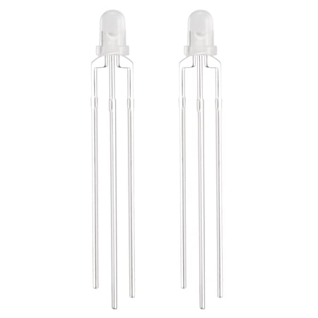 50pcs 3mm Red Blue Misty Common Cathode Diode Electronics Emitting Light