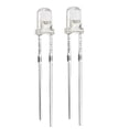 thumbnail image 1 of 50pcs 3mm White  Diode Lighting Electronics Component Emitting Light 3-3.4V, 1 of 1