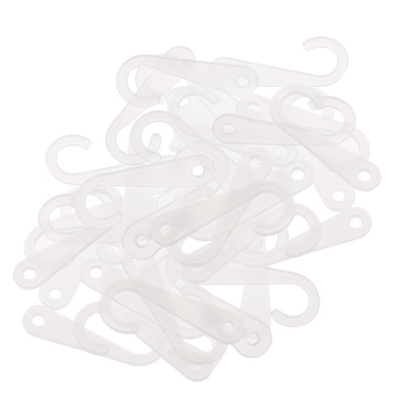 50pcs 45mm Towel Hanger Hooks Clear