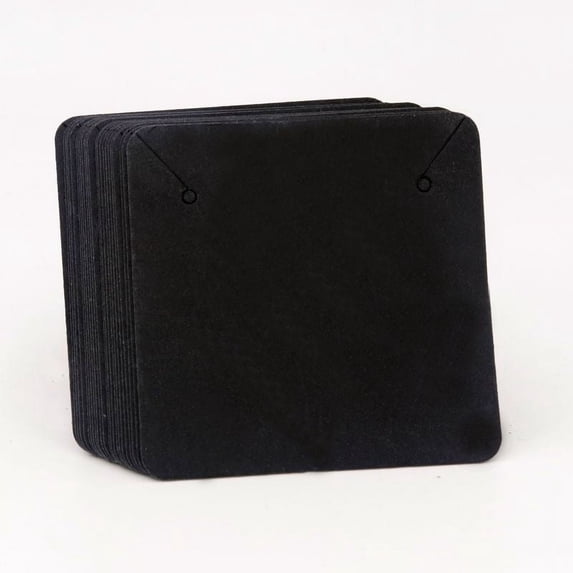 50pcs 5*5cm Colorful Square Blank Kraft Black White Paper Jewelry Necklace Earring Card Label Tags Handmade DIY Accessories Black