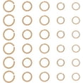 thumbnail image 1 of 50pcs 5 Sizes 304 Stainless Steel Jump Rings Open Jump Rings Crooked Jump Rings for DIY Jewelry Making Accessories Rose Gold, 1 of 5