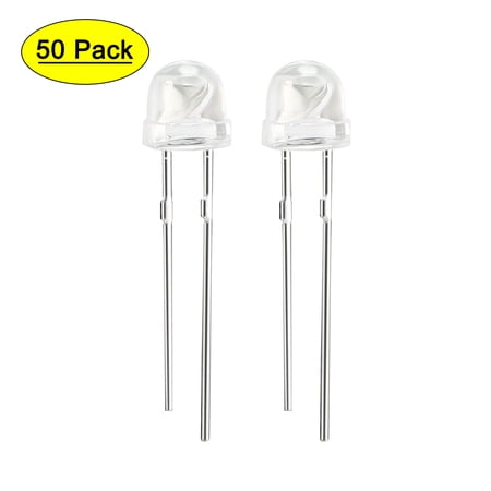 50pcs 5mm Red Diode Lighting Electronics Component Emitting Light 1.9-2.1V