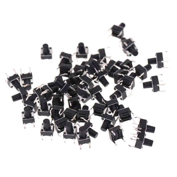 50pcs 6*6*8mm Tactile Push Button Switch Tact Switch Micro Switch 4-Pin