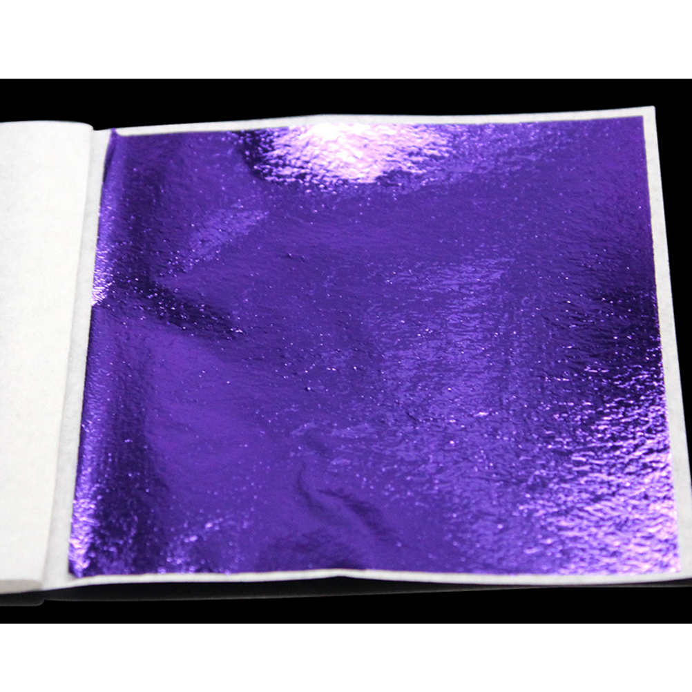 50pcs 8x8.5cm Foil Paper Imitation Gold Leaf Sheets Shiny Gold Foil Craft Decoration Color Foil