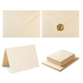 thumbnail image 1 of 50pcs A7 Beige Greeting Card and Envelope Set for Postcards Invitations (50 Cards, 50 Envelopes, 50 Sticker Sheets), 1 of 5