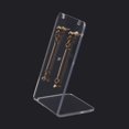 thumbnail image 1 of 50pcs Acrylic Earring Stands Displays L-shaped Clear 3.65x5x7.76cm Hole: 1.4mm 50pcs, 1 of 6
