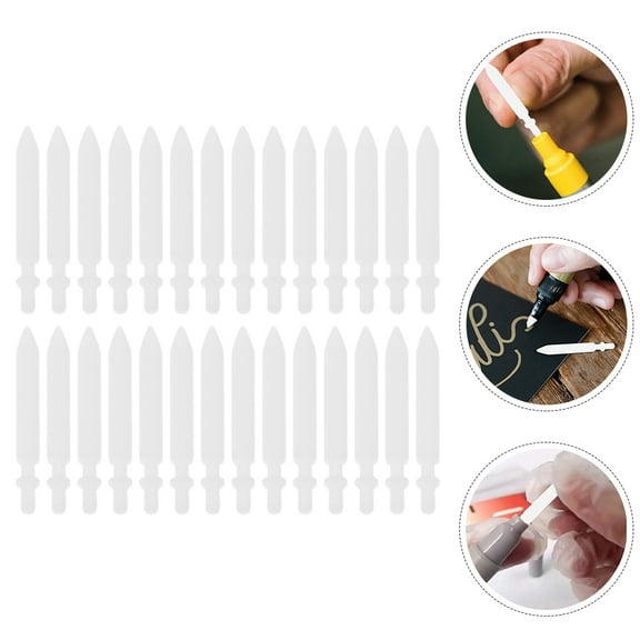 50pcs Acrylic Marker Pen Replacement Tips Marker Pen Nibs Replaceable Maker Pen Points ( 0.7mm)