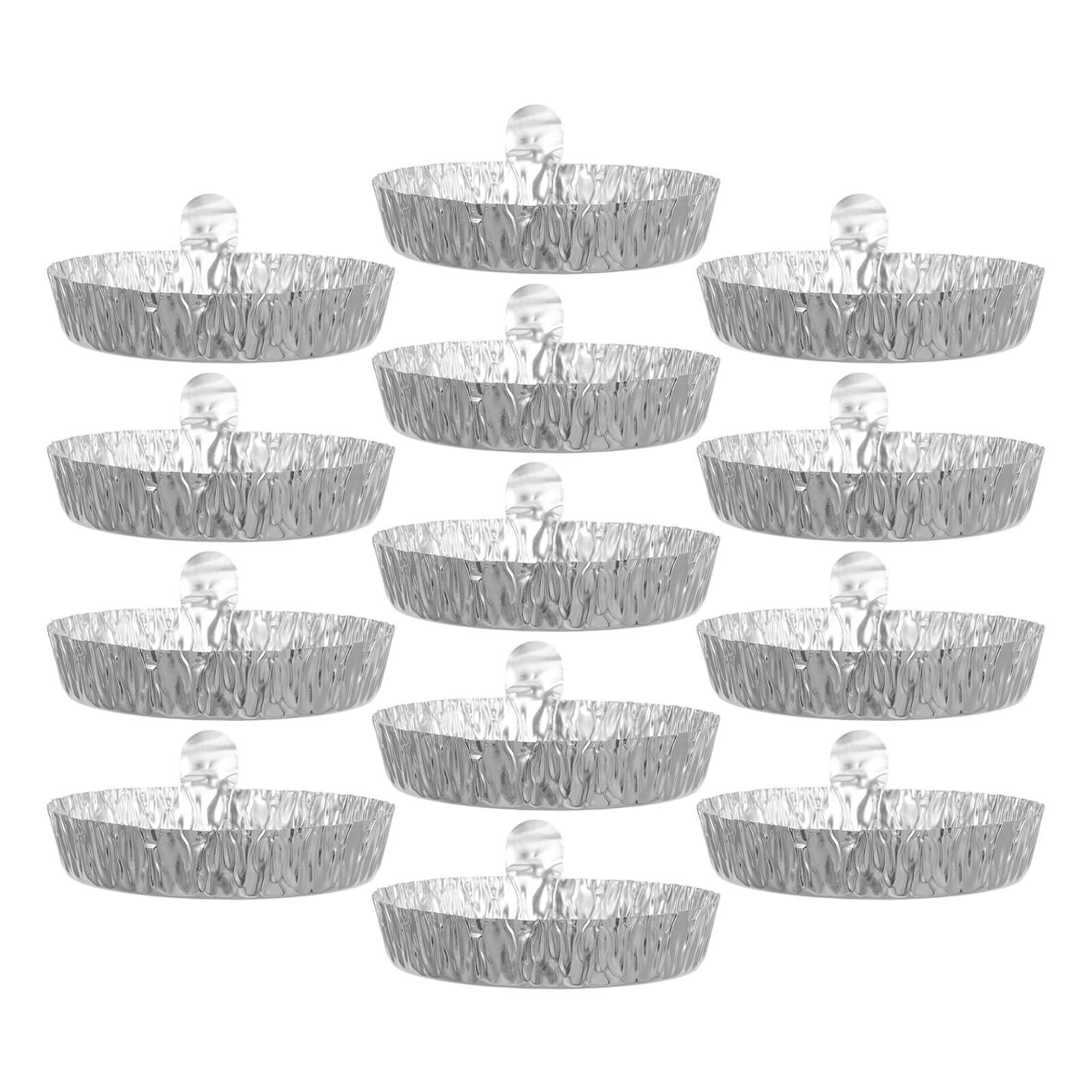 50pcs Aluminum Foil Weighing Trays Sample Weighing Trays Labs Weighing Pans 60ml