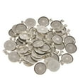 thumbnail image 1 of 50pcs Antique Alloy Metal Bezel Pendant Cabochon Settings Blank Trays 25mm/ 1 Inch -, 1 of 7