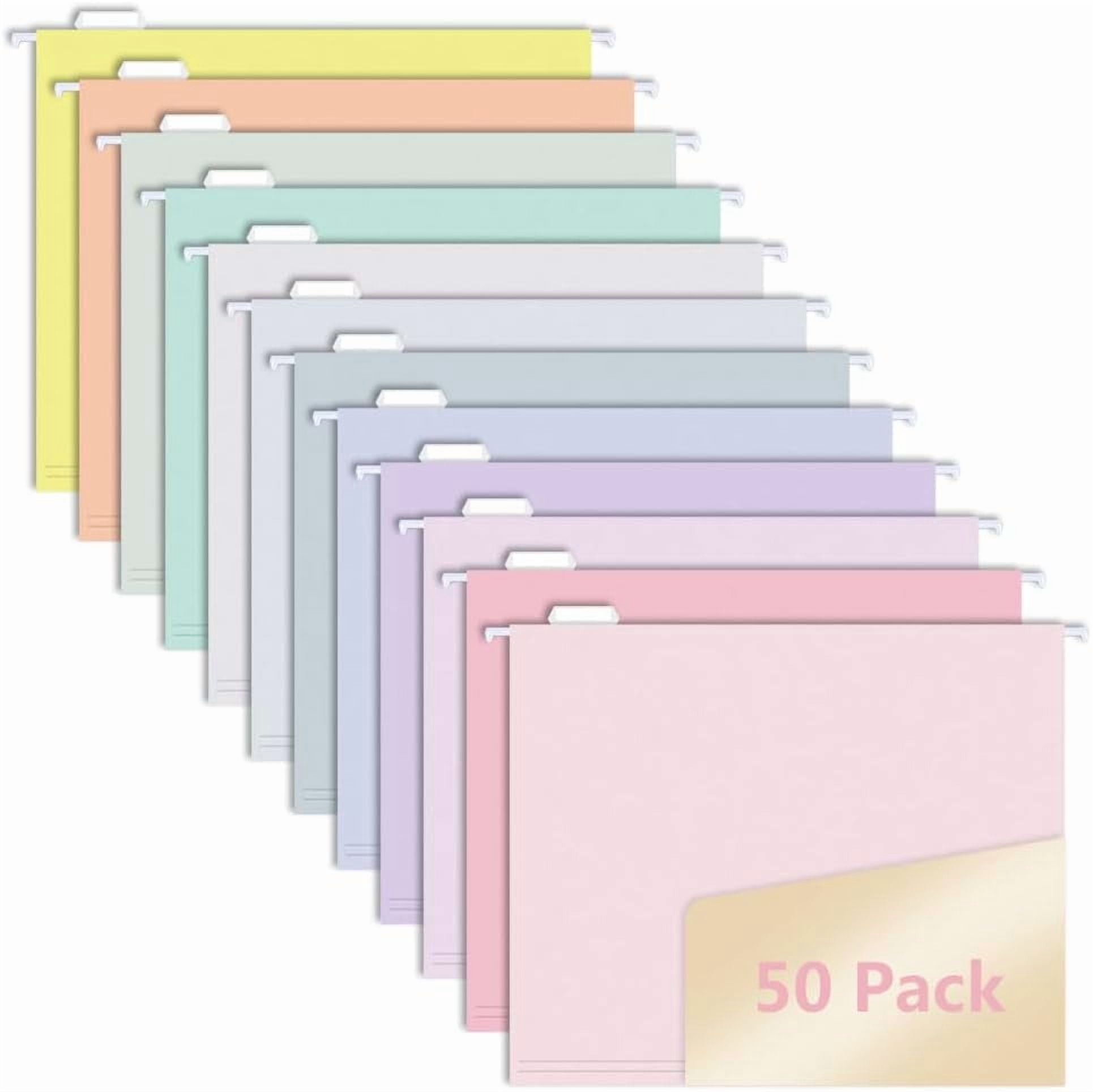 Powder Blue Folder Color 50pcs Aqua,Blue Hanging File Folders, Pastel Color Design,Letter Size ...