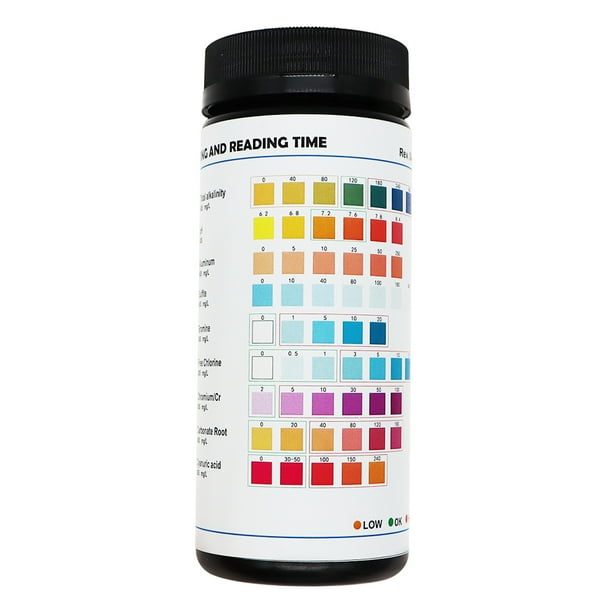 50pcs Aquarium Pond Pool PET Drinking Water Test Strips PH Value Tester