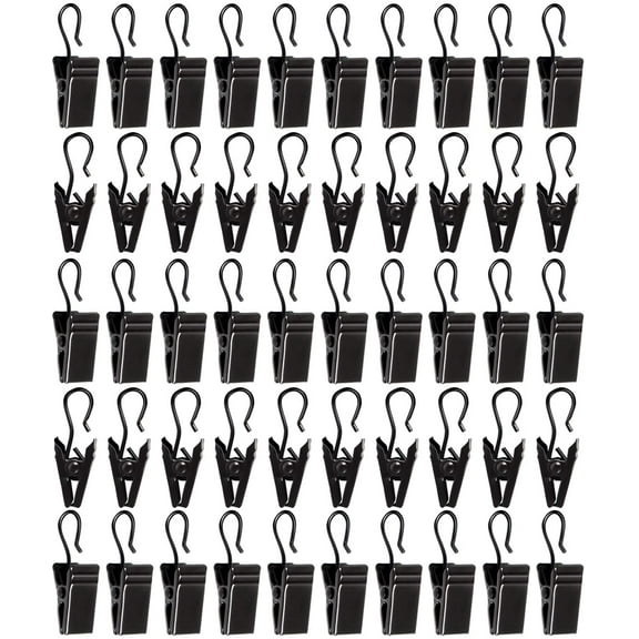 50pcs Awning Lights Curtain Clips Stainless Steel Curtain Clip Hooks Curtain Hooks Bulldog Clips siding Clips for Hanging Tablecloth Towel Clips for Camping Tents Home Decoration Photos Art Craft.