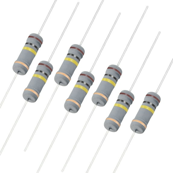 50pcs Axial Carbon Film Resistors 100k Ohm 2W 5%Tolerances 4 Color Bands
