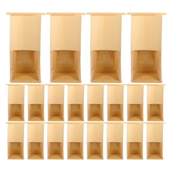 50pcs Baking Packaging Bags Paper Bags Self Sealing Bags Treat Bags For Bread