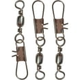 thumbnail image 1 of 50pcs Barrel Bearing Rolling Swivel with lock Snap Fishing Connector Fishing Swivel (#4), 1 of 4