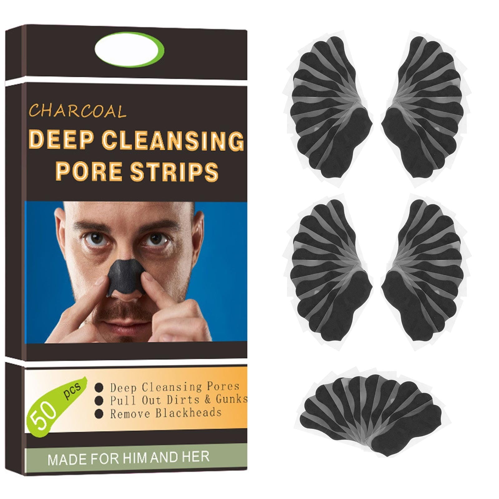 50pcs Blackheads Nosestripes Blackheads Nose Strips Blackhead Clear Up