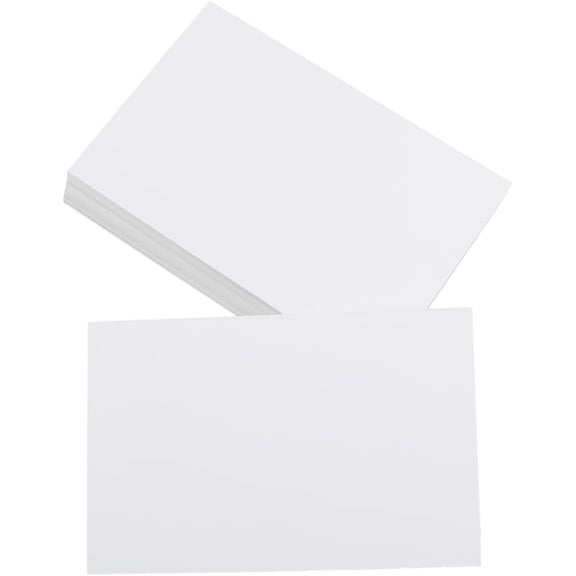 50pcs Blank Paper Card Rectangle White 145x95x0.5mm