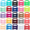 thumbnail image 1 of 50pcs Bow Hair Ties for Thick Heavy or Curly Hair Ponytail Holders Scrunchies Sports Hair Mixcolors, 1 of 6