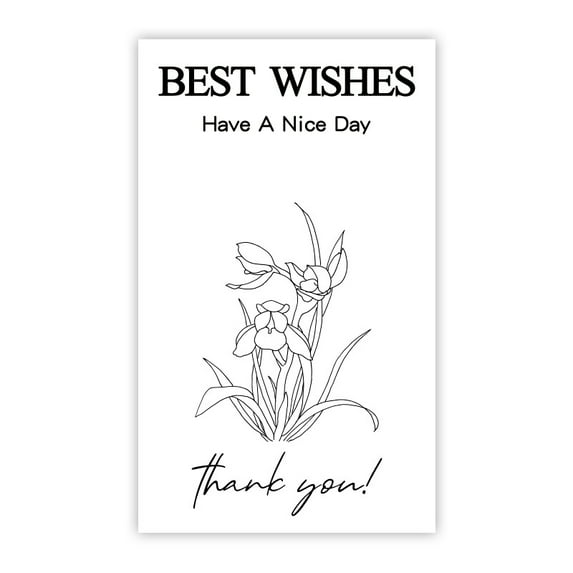 50pcs Box Sealing Sticker Rectangular Thank You Gift Box Packaging Decorative Sticker