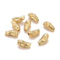 thumbnail image 1 of 50pcs Brass Beads Matte style Twist Nuggets Cadmium Free & Nickel Free & Lead Free Long-Lasting golden 10x5x5mm Hole: 1mm, 1 of 3
