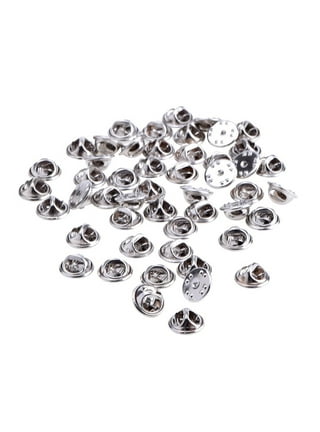 100pcs Clutch Rubber Pin Backs Keepers Replacement Uniform Badge Comfort  Fit Tie Tack Lapel Pin Backing Holder Clasp (black)