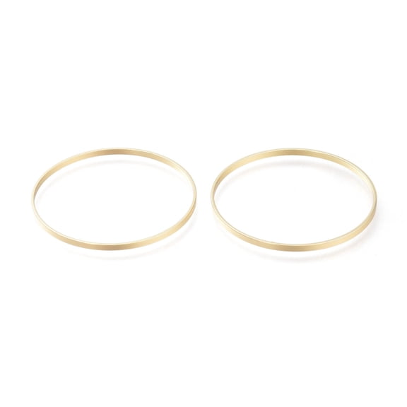 50pcs Brass Linking Rings Long-Lasting Plated Ring Real 14K golden Plated 40x1.7mm Inner Diameter: 39mm