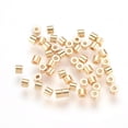 thumbnail image 1 of 50pcs Brass Spacer Beads Metal Findings Accessories for DIY Crafting Nickel Free Real 18K golden Plated Column 2.5x2mm Hole: 1mm, 1 of 2