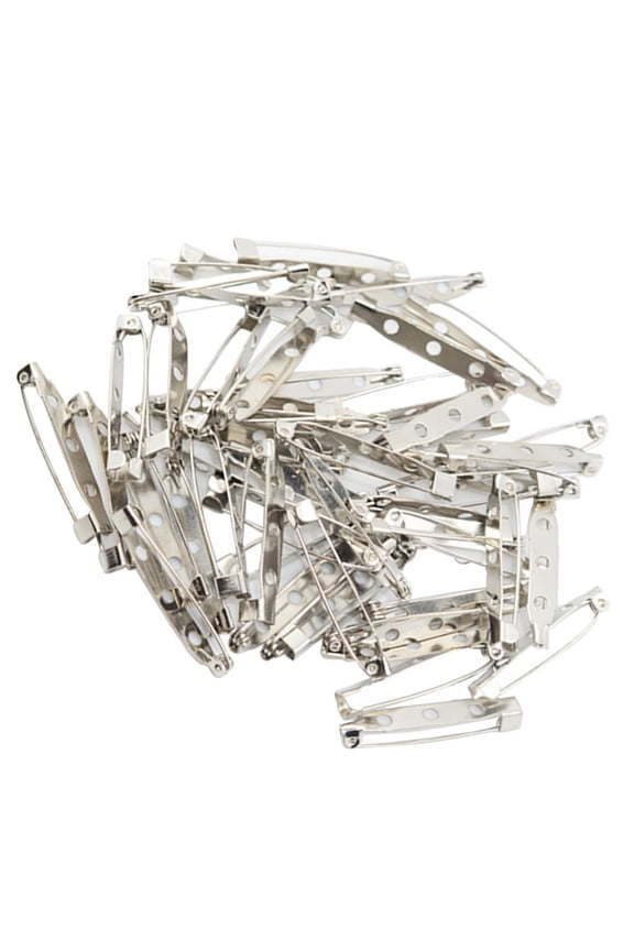 50pcs Brooch Back Bar Pins Jewelry Findings Accessories For DIY 3.5cm