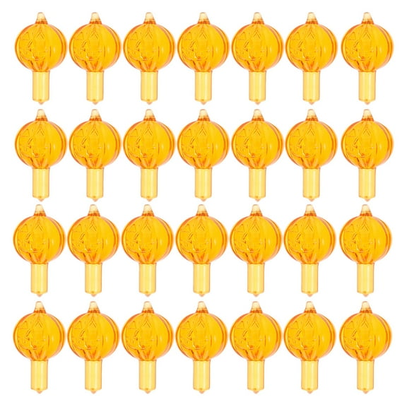 50pcs Bulbs Pumpkin Shape Ceramic Tree Replacement Bulbs Tiny Lights Ornaments for Holiday Table Decor