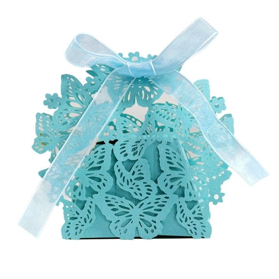 50pcs Butterfly Candy Boxes  Decorative Gift Boxes for Baby Showers, Weddings, Birthdays, Party Favors, DIY Candy & Chocolate Holder