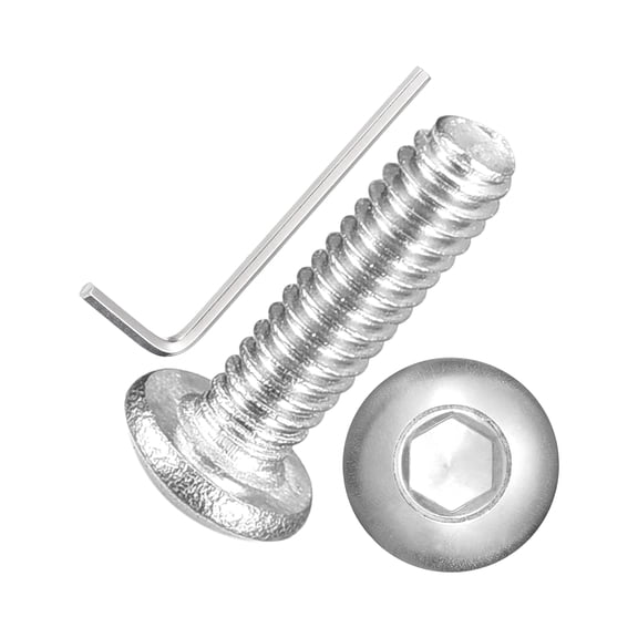 50pcs Button Head Socket Cap Screws - [#2-56x5/16"mm] 18-8 Stainless Steel - Industrial Grade Corrosion Resistant for Kitchen, Bathroom, Furniture & DIY Projects