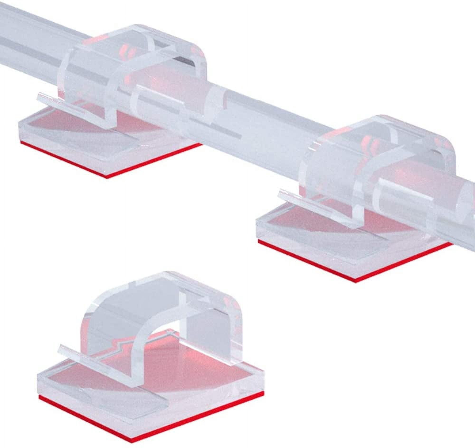 50pcs Cable Clips, Adhesive Cable Organizer Cord Holder, Durable Strong Cable Wire Management for Car, Office and Home