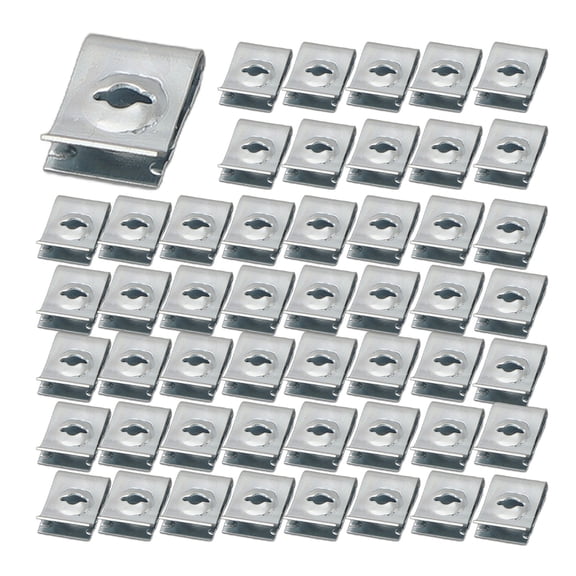 50pcs Car Speed Fasteners U-nuts Thread Screws Fenders Bumpers Clips