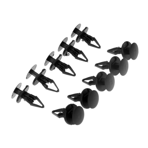 50pcs Car mudguard Fastener Push Type Rivet Clamp Plastic Retaining Clips Fit For Vehicles Universal 6.3mm