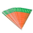 thumbnail image 1 of 50pcs Carrot Shaped Candy Bags Plastic Treat Bags Creative Party Snack Holders for Easter Birthday Wedding Favors, 1 of 7
