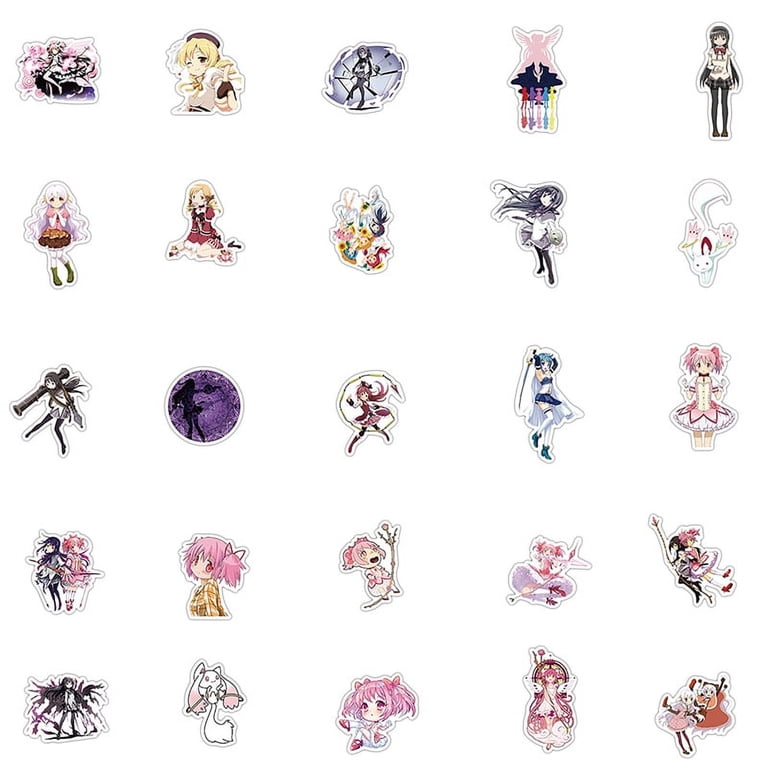 50pcs Cartoon Magical Girl Madoka Graffiti Stickers Suitcase