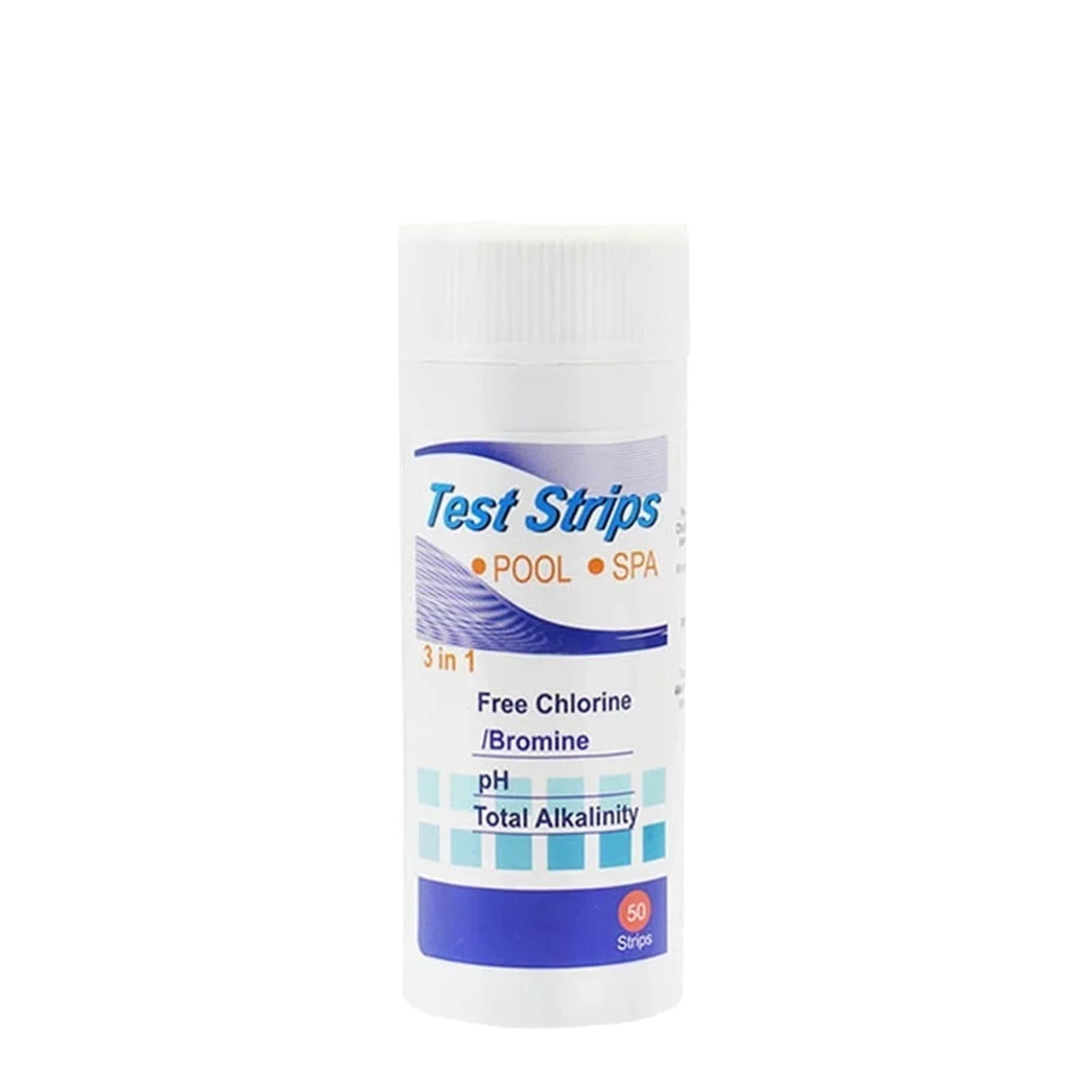 50pcs Chlorine/PH/Bromine Test Strips 3 In 1 Swimming Pool PH Test Paper Multipurpose Swimming Pool Water Tester Paper