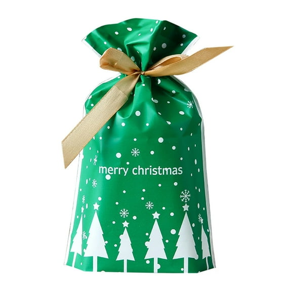 50pcs Christmas Drawstring Bag Candy Bags Bags With Drawstring Cookie Bags