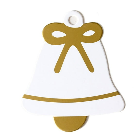 50pcs Christmas Gift Hang Tags Cute Tree Star Sock Pattern Hanging Name Labels