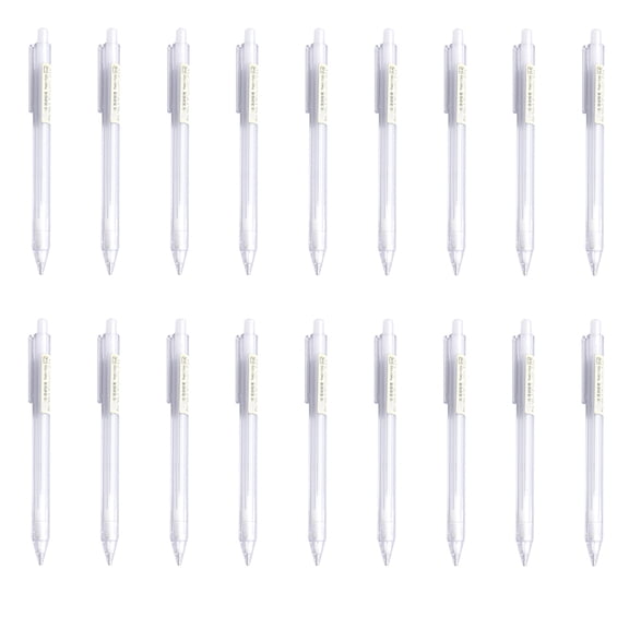 50pcs Clear Mechanical Pencils Student Drawing Mechanical Pencils Plastic Pencils (0.5mm)