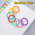 thumbnail image 1 of 50pcs Colorful Plastic Detachable Binder Rings, Paper Clips for Ring Binding, 1 of 9