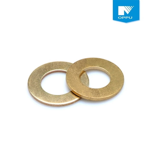 50pcs Copper Flat Washers Metric Flat Sealing Washers O Ring Gasket for Electrical Connections Hardware Fastening Accessories
