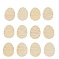 thumbnail image 1 of TABLZONE DIY Wooden Cutouts Khaki Easter Ornaments for Home Decor 50Pcs, 1 of 7