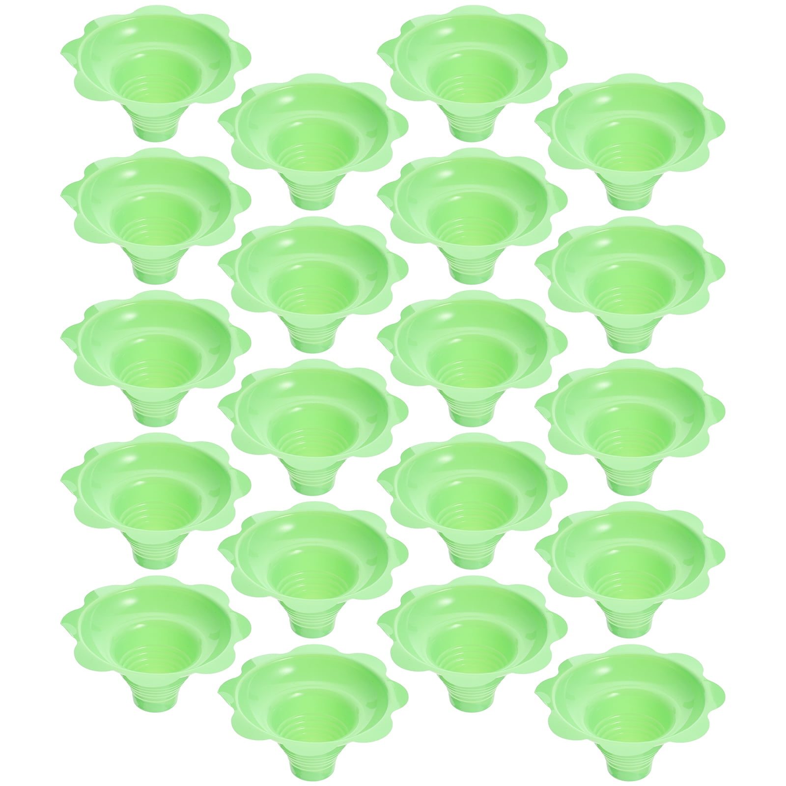 50pcs Creative Snow Cone Cups Smoothie Containers Portable Ice Cream