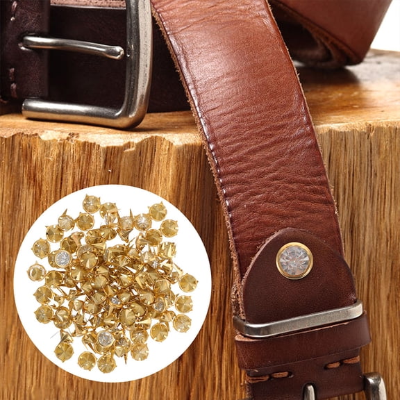 50pcs Crystal Rhinestone Rivets Decorative Rivet Spikes For Shoes Spike Studs For Clothing Crystal Rhinestones Brads Diy Bag Rivets