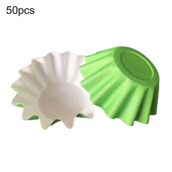 50pcs Cupcake Liners Paper Cupcake Wrappers Bulk Mini Baking Cup Cake Cases Muffin Baking Paper Cups for Baking Tools