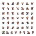 thumbnail image 1 of 50pcs Cute Elephant Stickers Gardening Animal Cartoon Flower Fun Colorful Stickers Water Bottle Laptop Phone Stationery Bicycle, 1 of 1
