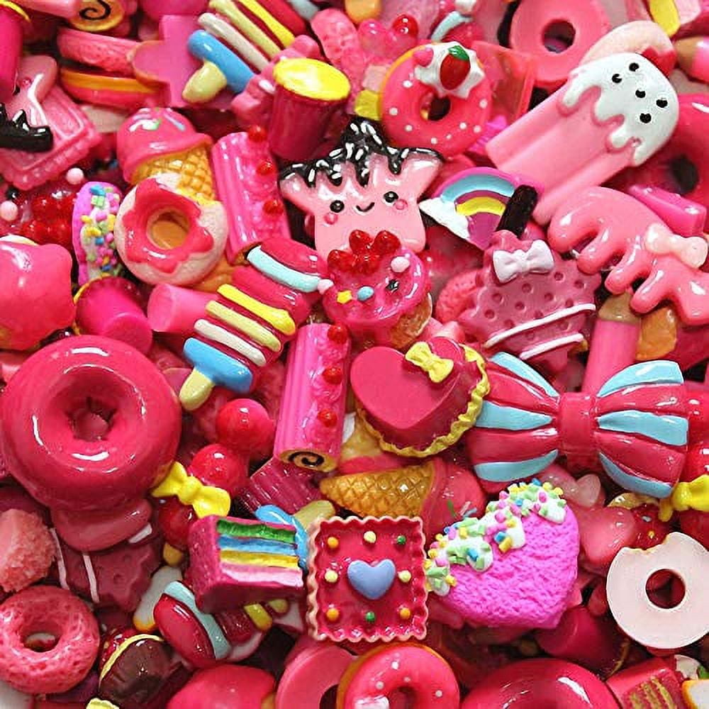 Ice Cream Resin Charm Cute Charm Flat Back Candy Charms Mix 