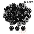 thumbnail image 1 of 50pcs DIY Crafts Plush toy Plastic Bears Needle Felting Dolls Accessories Animals Puppets making Black Safety Eyes 12.5MM, 1 of 8