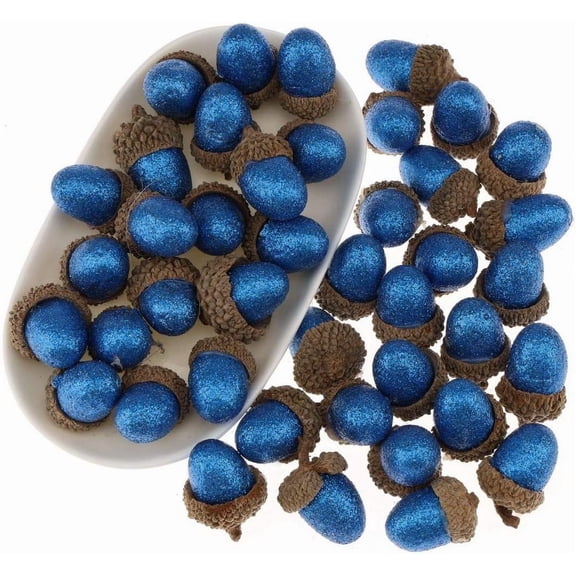 50pcs Decoration Green Acorn Fake Artificial Simulation Acorns Plant Home DIY Craft Accessories for Table Decor Vase Filler